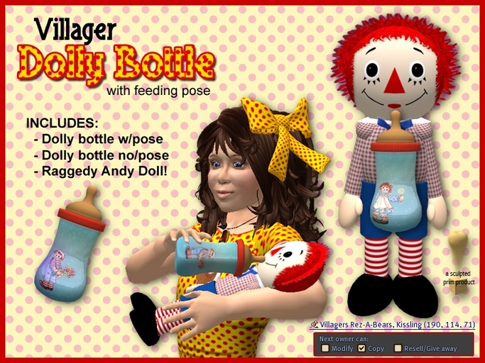 (Villager Dolly Bottle - Rags)
