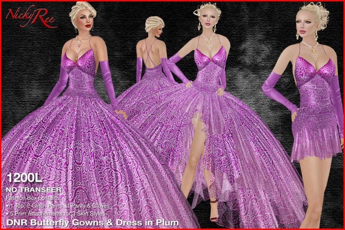 *DNR* Butterfly Gowns & Dress in Green