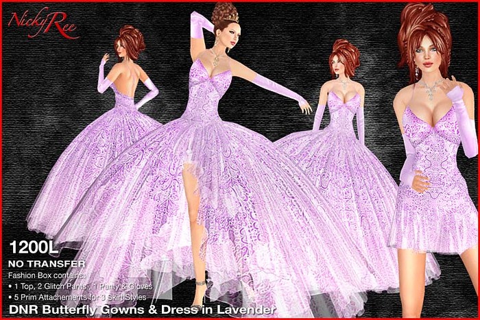 *DNR* Butterfly Gowns & Dress in Green