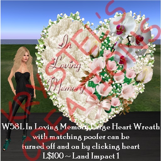 W58L Large ILM White Orchid & Rose Heart Wreath (Rezz Me)