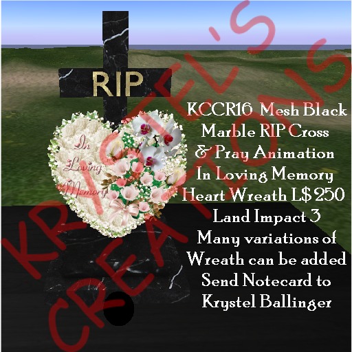 KCCR16 Mesh Black Marble Orchid Cross Pray Anim (Rezz Me)