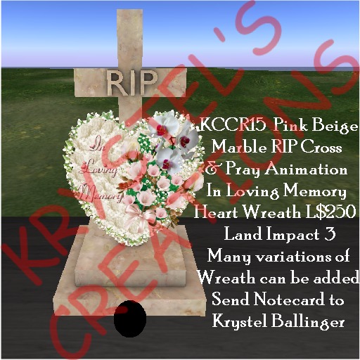 KCCR15 Mesh Pink Beige Marble Orchid Cross Pray Anim (Rezz Me)