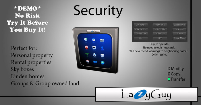 LazyGuy - Security 3.4 *DEMO*