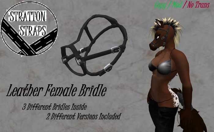 ~Stratton Straps~ Leather Female Bridle (BOXED)
