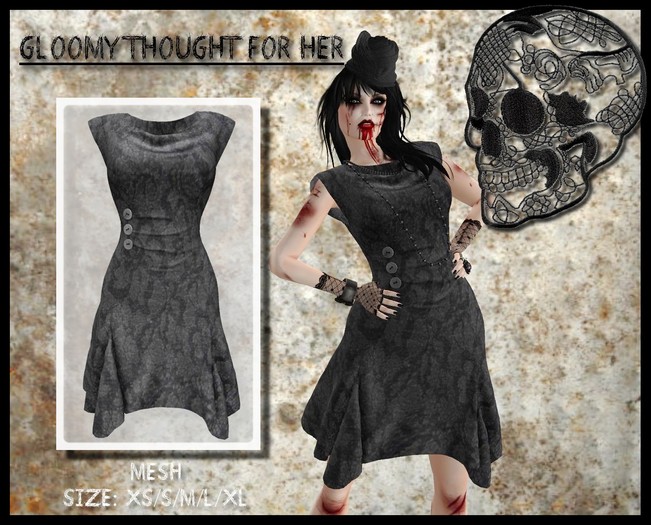 ^^GT^^ Mourning Dress Lace