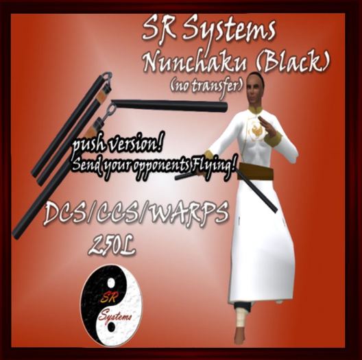 SR Systems Nunchaku - Black - push version