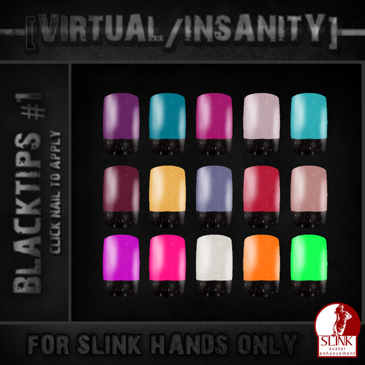 [VIRTUAL/INSANITY] Slink Hands Fingernails Applier - AHE #2