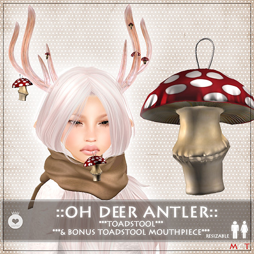 ::LEO-NT:: OH DEER ANTLERS [TOADSTOOL] & Bonus Mouthpiece