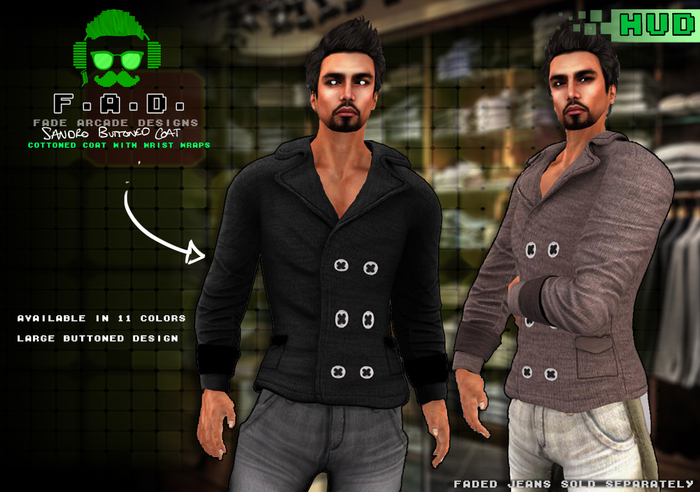 F.A.D. // Sandro Buttoned Coat + HUD