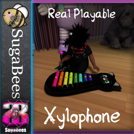 [~SugaBees~] [LIFE] Siamese Kitty Xylophone Toy (boxed)