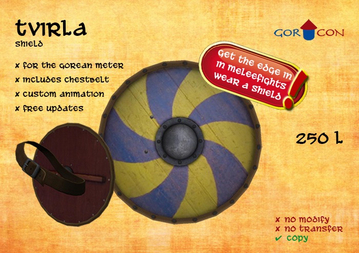 Tvirla Shield - Medieval - Viking - Rustic - Torvaldsland