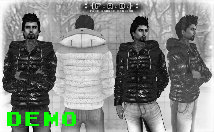 -Fade Arcade- Leather Jacket V1 DEMO