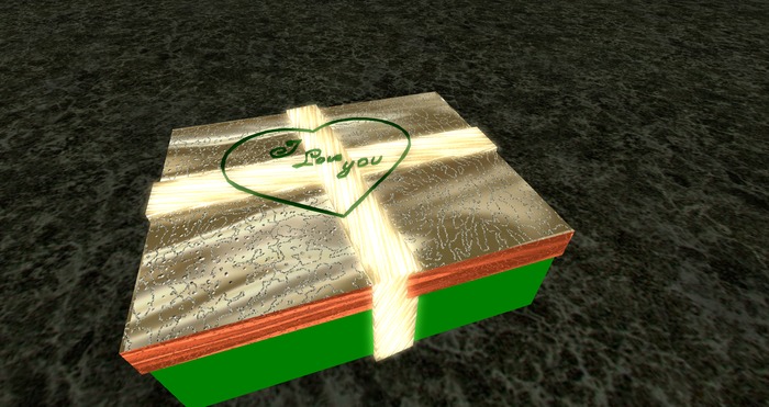 GIFT BOX - I LOVE YOU - GREEN