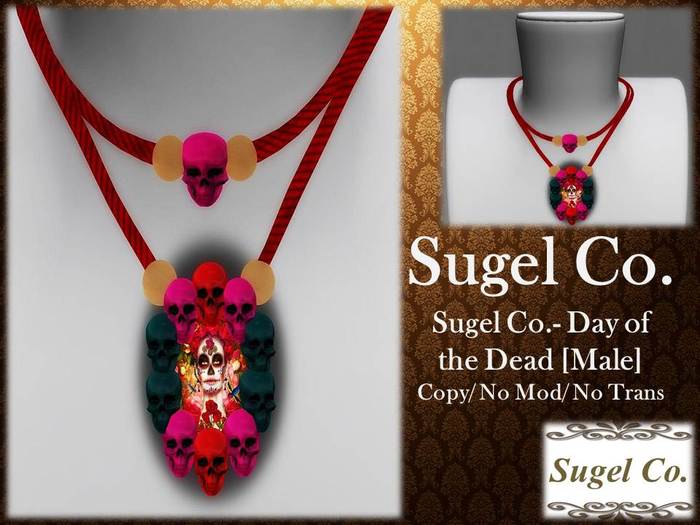 Sugel Co.- Day of the Dead Necklaces [MALE]