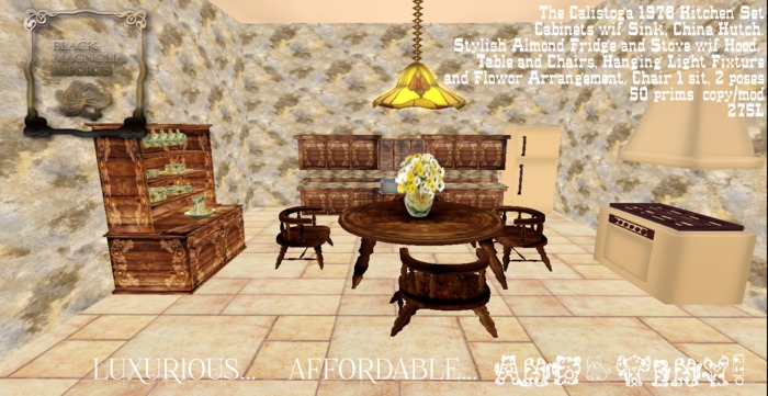 **BMI** The Calistoga 1978 Kitchen Set BOXED