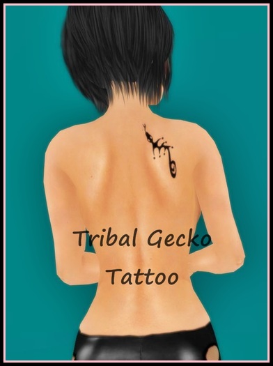 Tribal Gecko Tattoo