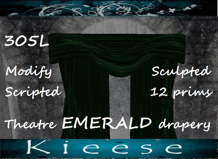 Emerald Theatre Drapery
