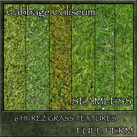 [CC]-FP 6 Seamless Grass Textures Set 01