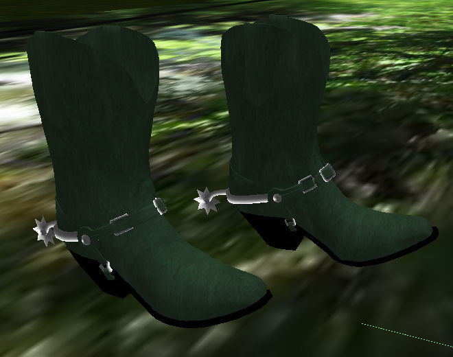 Western Boots Dusty Green