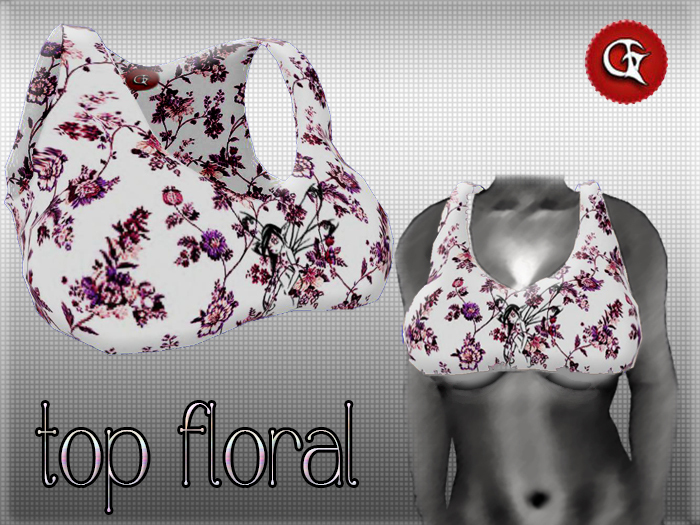 :::::THE GAMER::::: Top Floral