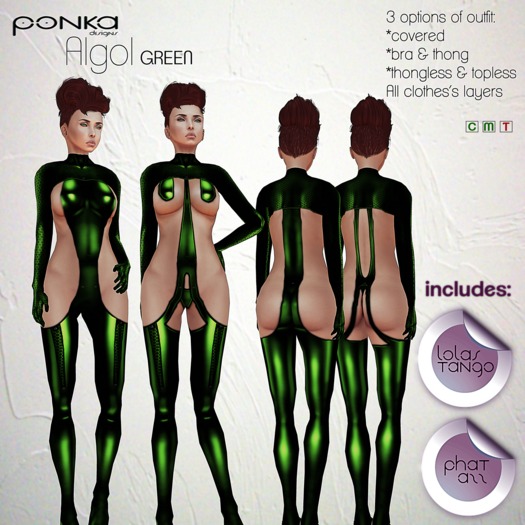 [Ponka Designs] Algol outfit GREEN