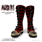 {REVERIE} Mesh Sneaker Boots - Mosh Pit