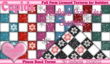 *Cupids Textures * 30 SNOWFLAKE PRINT TILES SEAMLESS