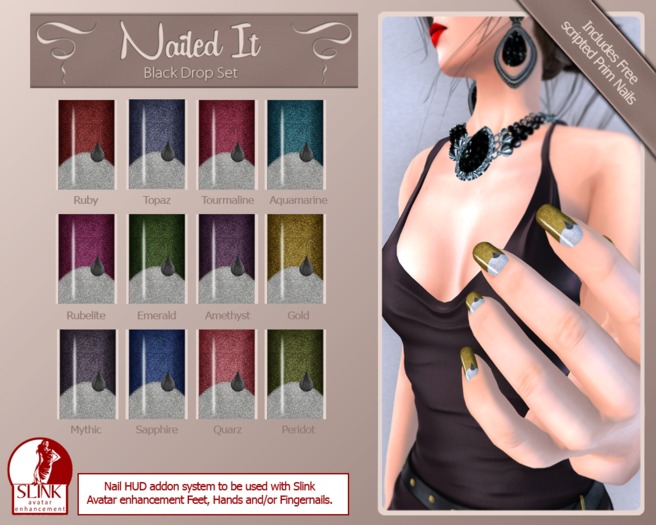 Nailed It - Slink - Black Drop Set