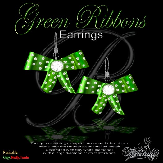 Blue Ribbons - Earrings - GB