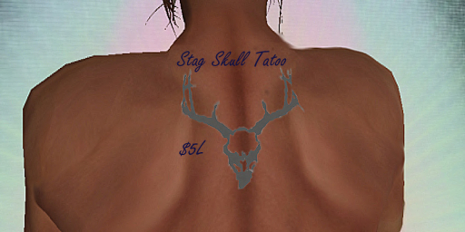 Stag skull tattoo