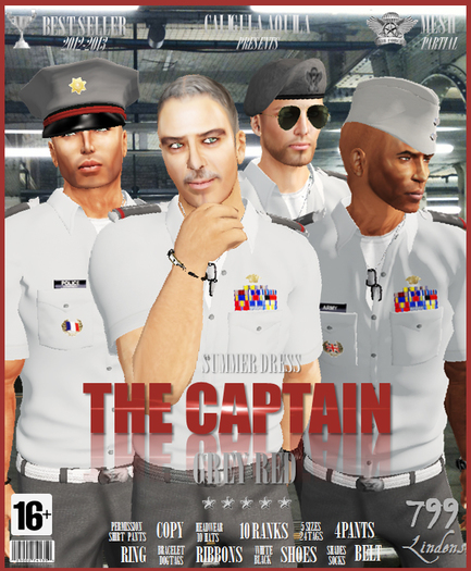 THE CAPTAIN GREY RED