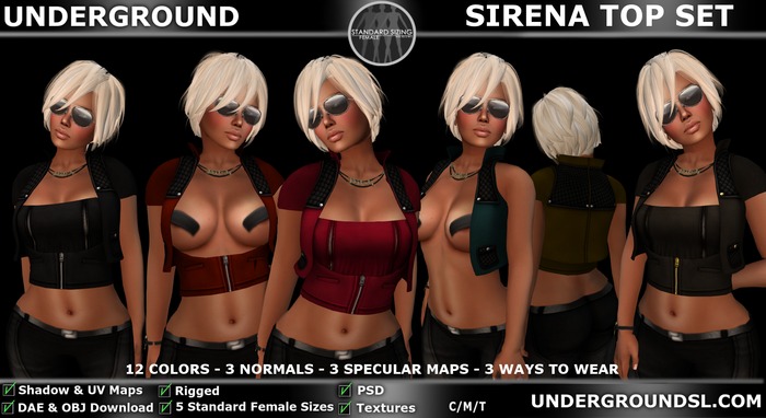 [UG MESH] SIRENA TOP SET