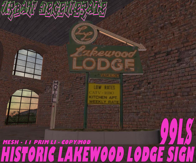 HISTORIC LAKEWOOD LODGE SIGN
