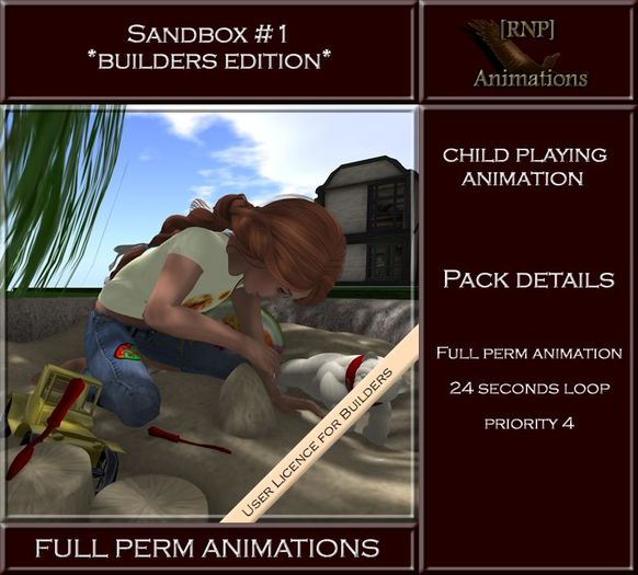 [RNP] Sandbox #1_Child Playing_Full Perm Animation 
