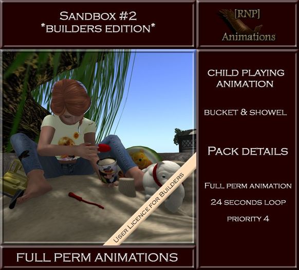[RNP] Sandbox #2_Child Playing_Full Perm Animation 
