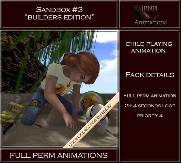 [RNP] Sandbox #3_Child Playing_Full Perm Animation 