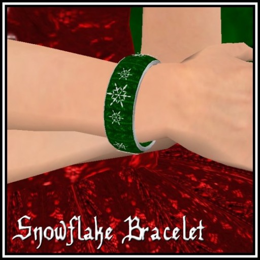[K~*~S] Snowflake Bracelet - Emerald
