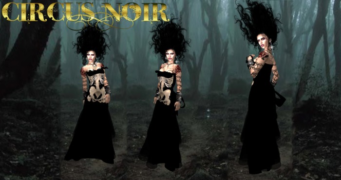 Skeleton Mermaid gown