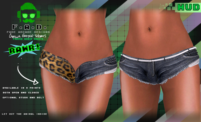 :{F.A.D.}: Frayed Shorts PURPLE