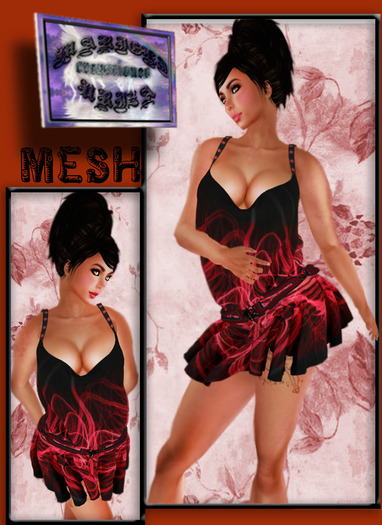 M.U SATIN DRESS RED**