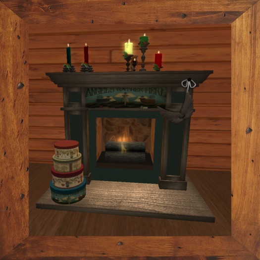 Angels Gather Here Fireplace 1