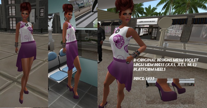 B-Original Mesh Violet Outfit