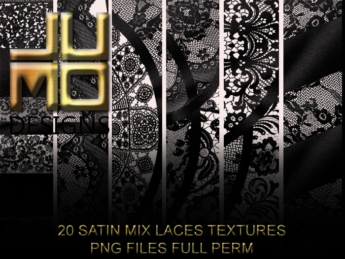 .:JUMO:. Satin Mix Laces Textures