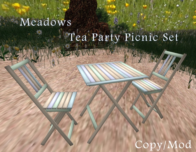 PHD~Tea Party Picnic Furniture Set-Meadows