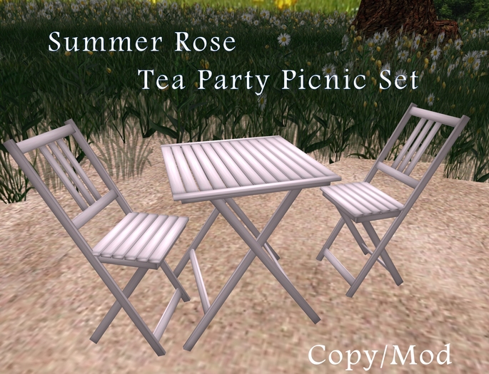 PHD~Tea Party Picnic Furniture Set-Summer Rose