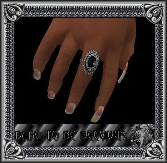 DB~ONYX RING W RESIZER (MESH)
