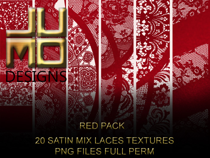 .:JUMO:. Satin Mix Laces Red