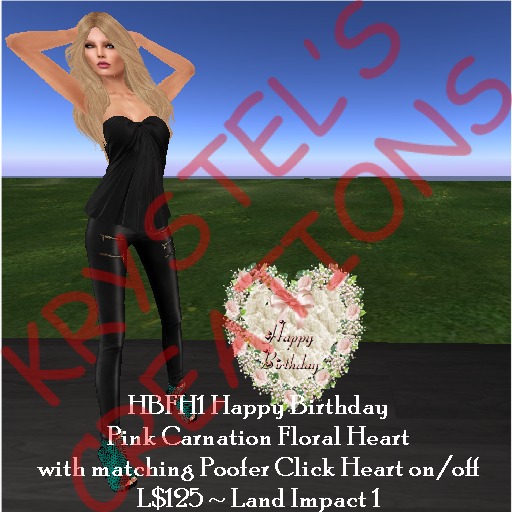 HBFH1 Happy Birthday Carnation Heart (Rezz Me)