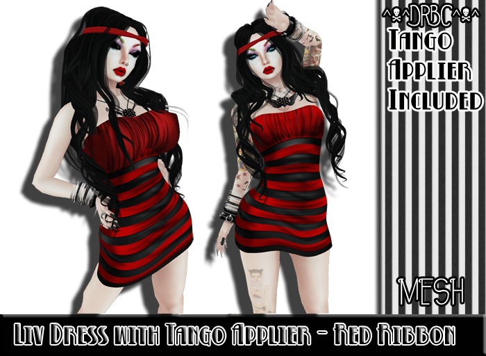 ^v^DRBC^v^ Liv Dress w/ Tango Applier - Red Ribbon