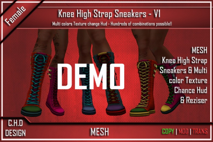 DEMO - [> C.H.D <] Knee High Strap Sneaker-V1